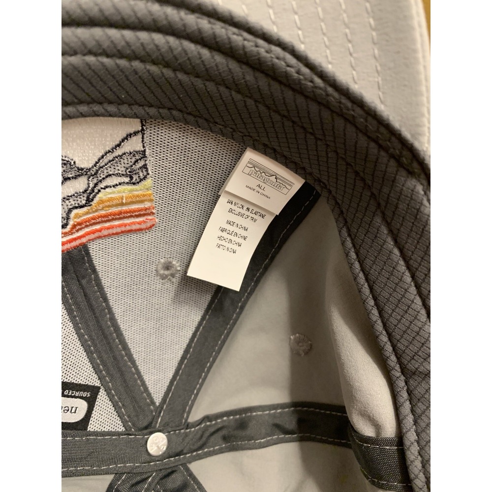 Patagonia Line Logo Ridge Channel Watcher Hat Cap Adjustable SnapBack‎ Gray - Picture 5 of 7